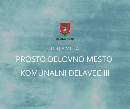 PROSTO DELOVNO MESTO VZDRŽEVALEC IV (II)